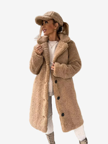 Abrigo de peluche estilo Teddy
